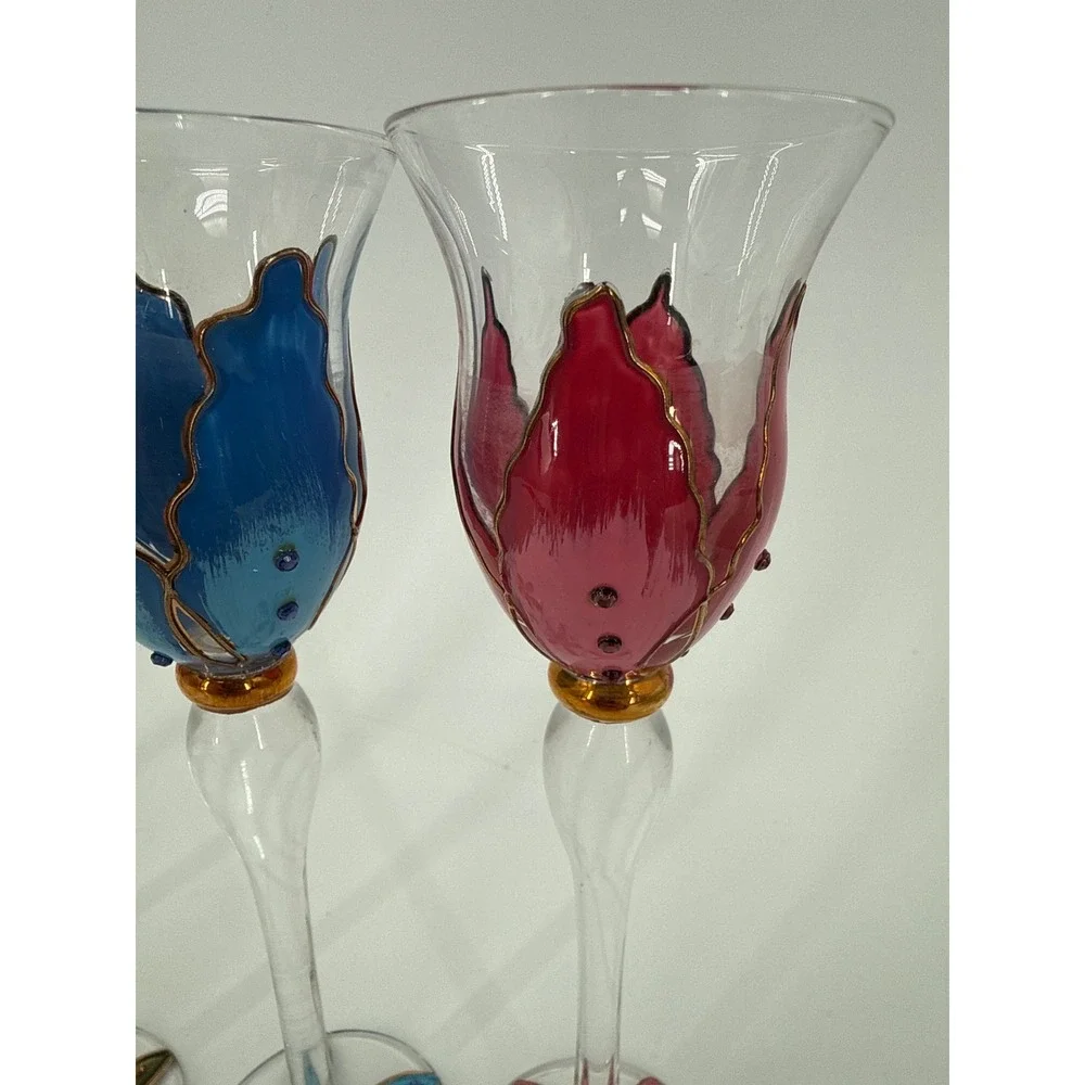 Hand Painted Wine Glass Set 7.5